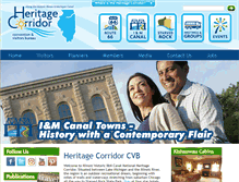 Tablet Screenshot of heritagecorridorcvb.com